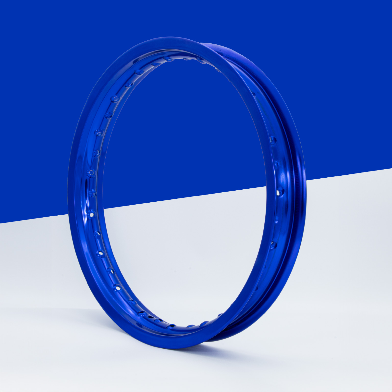 Felge Felgenring 1,85 x 16 Aluminium eloxiert blau Farbe: blau